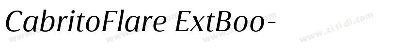 CabritoFlare ExtBoo字体转换